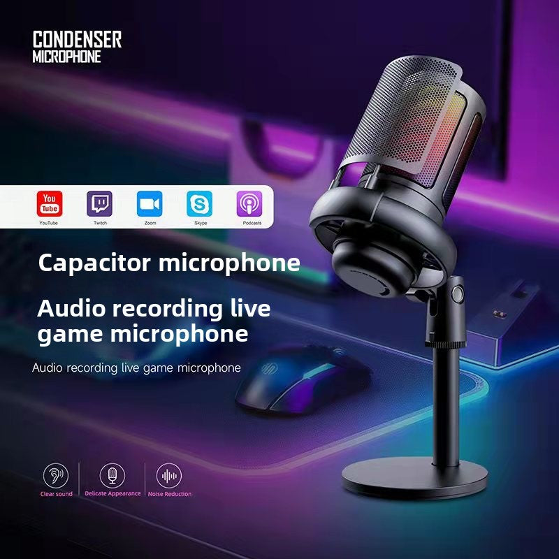 RGB Condenser Wired Microphone ME6S