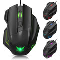 Wired Ergonomic Gaming Mouse with RGB Lighting